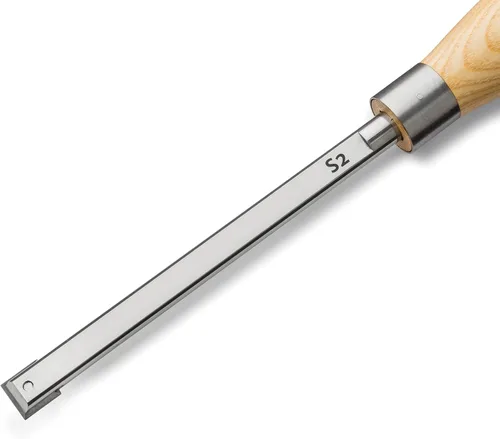 Vista 2 de Herramienta de corte cuadrada ergonómica de carburo de madera de tamaño completo – Herramientas de madera con asas de goma – Herramientas de torno