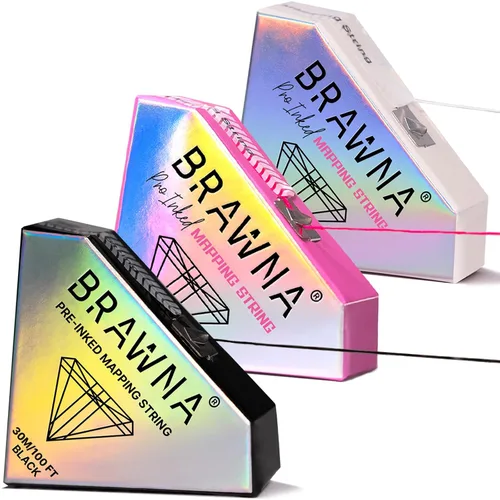 Vista 17 de BRAWNA PMU Supplies - Cuerda de mapeo preentintada para microblading y microsombreado de cejas - Cuerda de microblading premium - Herramienta