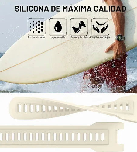 Vista 3 de MoKo Correa de reloj compatible con Amazfit T-Rex/T-Rex Pro Smartwatch, correa deportiva de repuesto de silicona suave, pulsera transpirable
