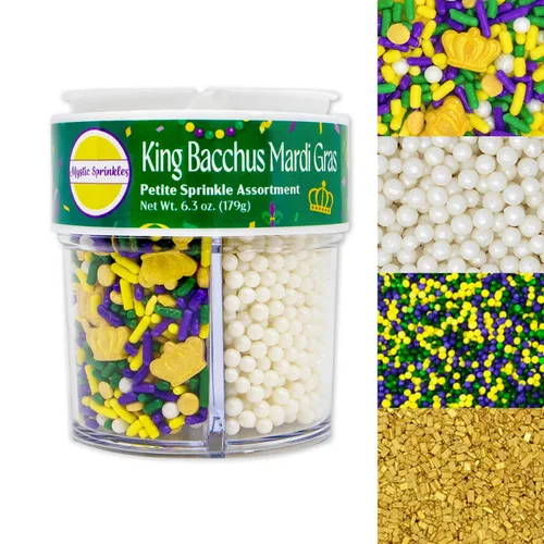 Vista 21 de Mystic Sprinkles Surtidos de 4 celdas (una Navidad clásica en oro, Midi)