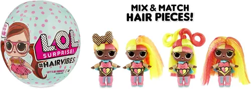 Vista 17 de L.O.L. Surprise! Muñecas Hairvibes con 15 sorpresas y extensiones para mezclar y combinar