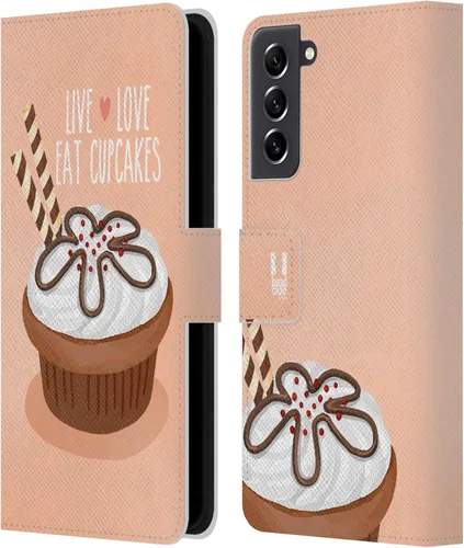 Vista 249 de Head Case Designs Assortment Cupcakes Happiness Leather Wallet Case Compatible with Samsung Galaxy A07 4G Surtido