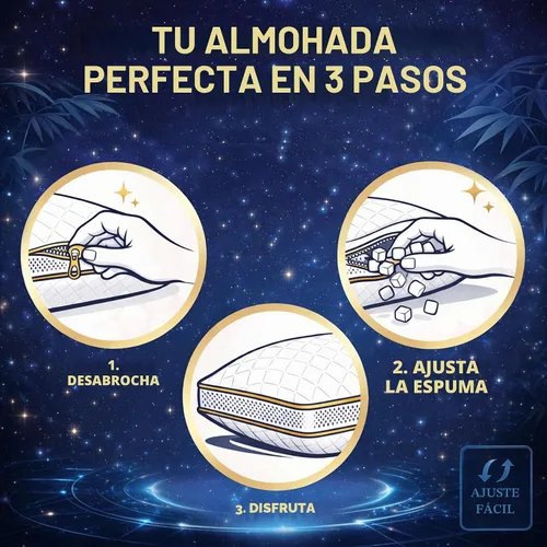 Vista 4 de Royal Therapy - Almohada de espuma viscoelástica Queen, almohada de espuma triturada ajustable sin olor para el alivio del dolor de cuello
