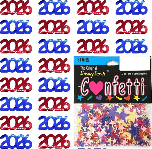 Vista 49 de Confetti Year 2023 Blue Royal, Orange Combo - 2 bolsas de media onza (1 oz)