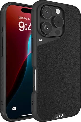 Vista 29 de Mous - Funda para iPhone 15 compatible con MagSafe Limitless 5.0, cuero negro, funda protectora para iPhone 15, funda para teléfono a prueba