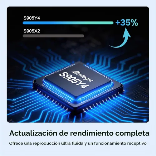 Vista 2 de KP2 Android TV Stick 2GB RAM 8GB ROM Android 14 Amlogic S905Y4 procesador de cuatro núcleos 4K HDR Chromecast asistente de voz Dolby Audio
