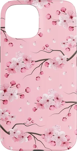 Vista 6 de Japanese Cherry Blossom Floral Flower Pattern Pastel Pink Case for iPhone 17