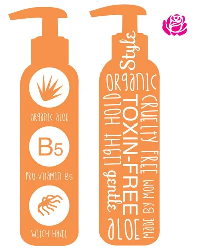 Vista 2 de Paquete de 2 gel para el cabello para niños, fijación ligera, sin químicos, fabricado con aloe vera orgánico y vitaminas, seguro para bebés, niños