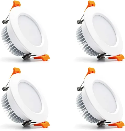 Vista 10 de Iluminación empotrable LED regulable de 2.5 pulgadas, lámpara descendente de 5 W, blanco cálido de 3000 K, CRI 80 con controlador LED, como lámpara
