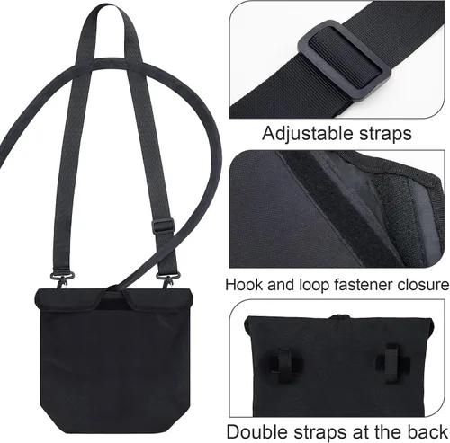 Vista 3 de Fundas para bolsa de catéter de 67.6 fl oz con cubierta de tubo, bolsa de drenaje de privacidad, correa ajustable, suministros de catéter suave