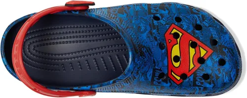 Vista 2 de Crocs Zuecos clásicos unisex de Superman para adultos