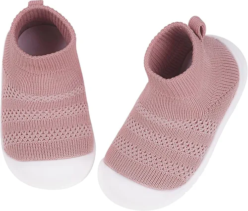 Vista 44 de Zapatos de bebé Pantuflas para niños pequeños, calcetines para niños y niñas, suela antideslizante