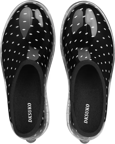 Vista 3 de DKSUKO Zapato de jardín impermeable para mujer, calzado ligero para lluvia con plantilla cómoda