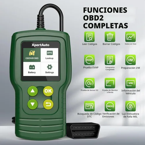 Vista 2 de Escáner OBD2 C302 Lector de Códigos para Verificación del Motor del Automóvil, Herramienta de Diagnóstico Automotriz CAN, Lee y Borra Códigos