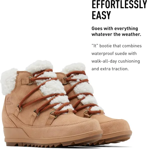 Vista 3 de SOREL Botas de encaje Evie Cozy para mujer