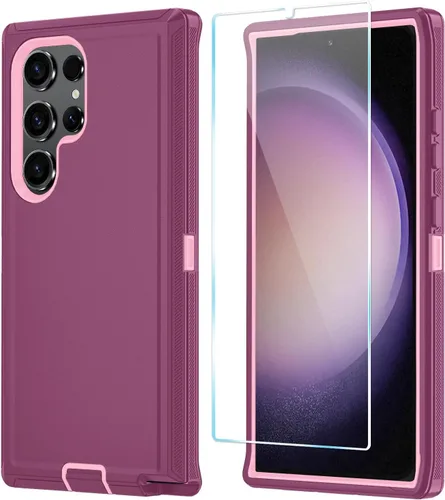 Vista 24 de ONOLA Funda para Samsung Galaxy S23 con protector de pantalla HD, resistente, a prueba de golpes y caídas, 3 capas, para Galaxy S23 de 6.1 pulgadas