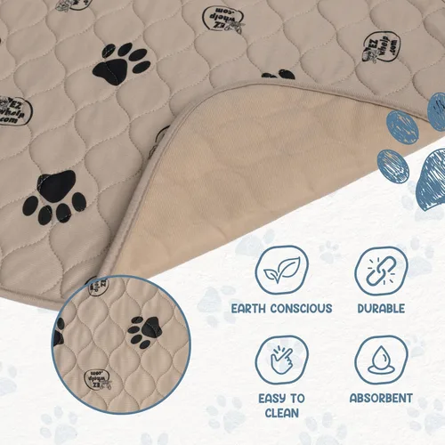 Vista 4 de EZwhelp Almohadillas reutilizables para orina de perro, lavables e impermeables para entrenamiento de orinal o partos, almohadilla para cachorros