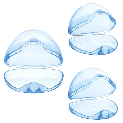 Vista 10 de Accmor Funda para chupete, estuche para chupete, contenedor para chupete para viajes, sin BPA, transparente, paquete de 2
