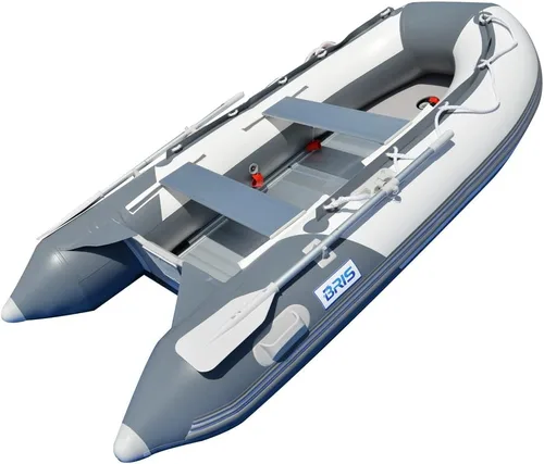 Vista 2 de BRIS Bote inflable de 10.8 pies para pesca de rafting bote de pontón tierno