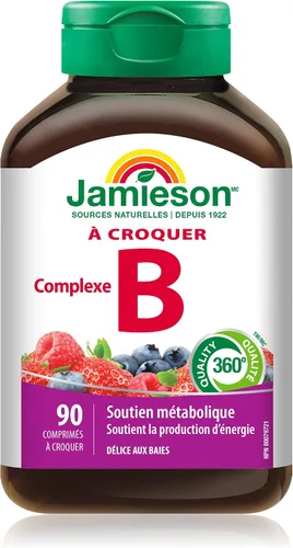 Vista 2 de Jamieson Deliciosa fórmula masticable complejo B Berry Bliss 90 tabletas