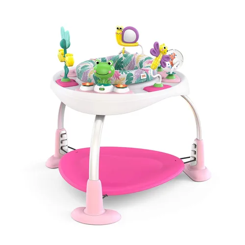 Vista 16 de Bright Starts Cooking Up Fun - Saltador de actividades para bebés con música y luces, juguetes de juego de rol de cocina, unisex, 6 meses+, hasta 25