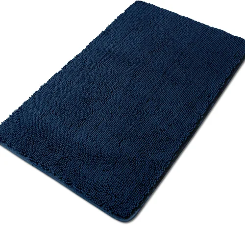 Vista 204 de Yeaban Alfombra de pasillo de baño de 24 x 72 pulgadas, antideslizante, alfombra de baño larga de felpilla gruesa, absorbente y lavable, alfombra