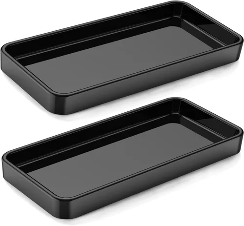 Vista 16 de Gurygo Bandeja de jabón de cerámica de 8" para cocina - Bandeja de tocador rectangular pequeña para baño - Bandeja para mostrador y tocador