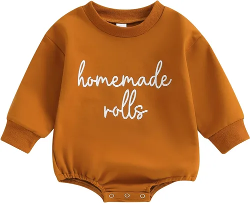 Vista 28 de VISGOGO Mameluco de gran tamaño para bebé recién nacido, ropa neutra Beige-aunties Bestie