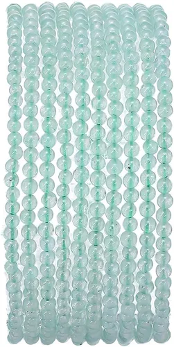 Vista 10 de BEADIA Cuentas redondas de jade africano natural de piedra suelta semipreciosas para hacer joyas 4MM 38cm/hebra