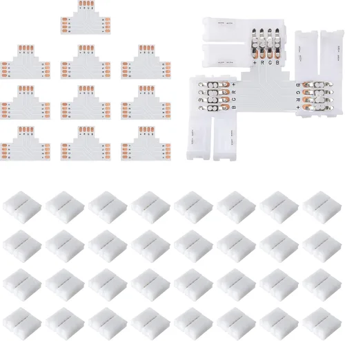 Vista 12 de JACKYLED Conectores de tira LED de 2 pines de 0.394 in para tiras de luces