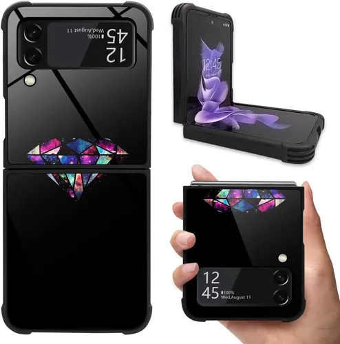 Vista 9 de DAIZAG Funda compatible con Samsung Galaxy Z Flip 3 5G, protección completa, a prueba de golpes, antiarañazos, funda de poliuretano termoplástico