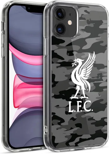 Vista 241 de Head Case Designs Funda de gel con licencia oficial del Liverpool Football Club Away Colourways Crest Camou [protección de grado militar] compatible