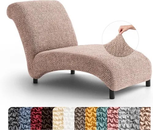 Vista 31 de PAULATO BY GA.I.CO. Funda para Silla de Tumbona Sin Brazos - Funda Deslizante para Silla de Tumbona - Funda para Sofá de Salón - Fundas Deslizantes