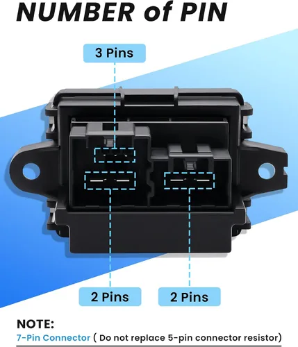 Vista 5 de Resistencia de motor soplador compatible con selectos Chevy Silverado Suburban Tahoe Camaro Equinox/GMC Sierra