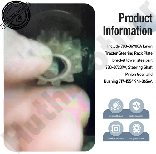 Vista 4 de 783-06988A 753-11064B CR12 Kit de estante de dirección para tractor de césped, compatible con Cub Cadet CC30 CC30H CC30E, MTD Columbia CR30