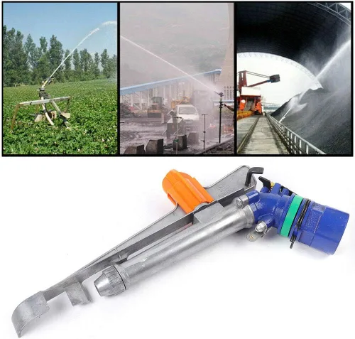 Vista 5 de DNYSYSJ Rociador de riego agrícola de 2.6 pulgadas, caudal de 73 GPM, riego de césped para jardín, granja, riego de césped de 262 pies, pistola