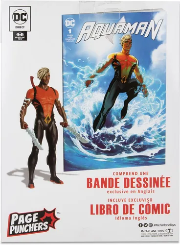 Vista 11 de McFarlane Toys DC Direct Page Punchers Aqualad - Figura de acción de 7 pulgadas con Aquaman Comic