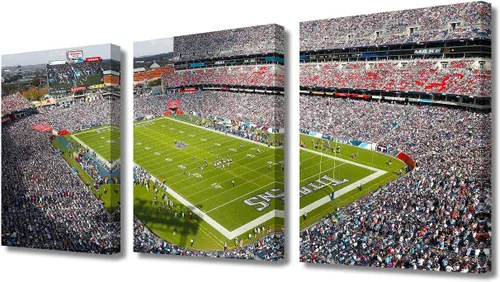 Vista 38 de TUMOVO MetLife Stadium - Decoración de pared de Nueva York, 3 piezas, lienzo, arte de pared para decoración del hogar, juegos de fútbol americano