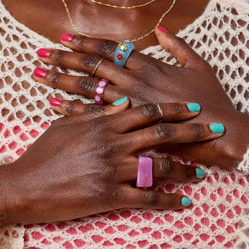 Vista 7 de essie Expressie Esmalte de uñas, esmalte de uñas azul de secado rápido, vegano, Bring The Beat, 0.33 onzas líquidas