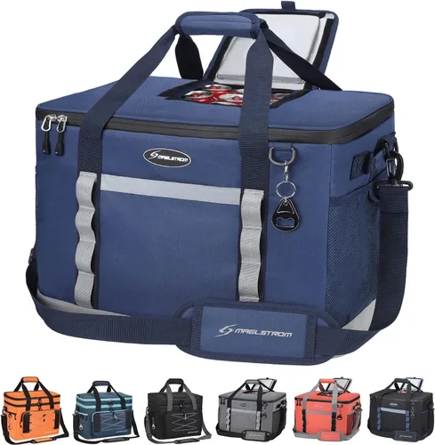 Vista 13 de Maelstrom Bolsa de enfriamiento suave, 35/55/75 latas enfriador de playa con acceso abatible Lightweight, 5-layer Insulation, 12H Cold, Leakproof