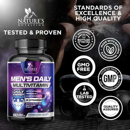Vista 4 de Multivitamínico para hombres – Once Daily Multivitaminas para hombre – Multivitaminas completas con biodisponibilidad óptima de vitaminas