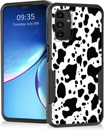 Vista 20 de Funda para Galaxy A14 5G, resistente de doble capa híbrida de policarbonato duro, goma suave, a prueba de golpes, funda protectora resistente