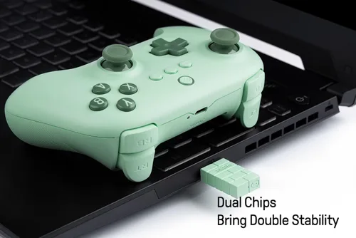 Vista 7 de 8Bitdo Ultimate C 2.4g Wireless Controller with Turbo Function and Rumble Vibration for PC Windows, Android, Steam Deck, Raspberry Pi (Field Green)