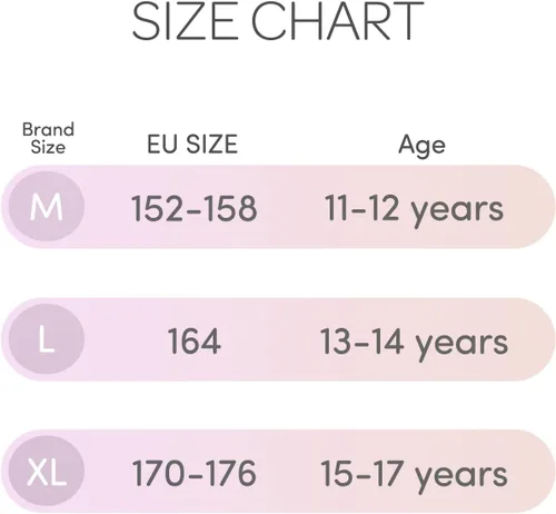 Vista 6 de Adorel Paquete de 8 bragas de algodón para niñas adolescentes