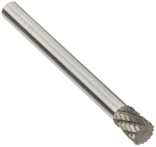 Vista 65 de Drill America SA-1 Rebaba de carburo/lima giratoria cilíndrica de doble corte para amoladora de troquel de 1/4" de diámetro x 5/8" de longitud