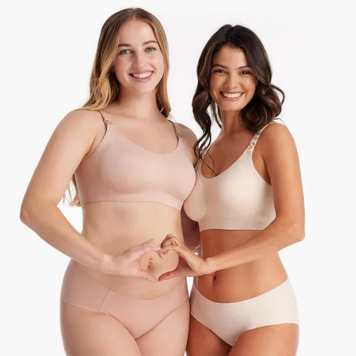 Vista 5 de Momcozy Sujetadores de lactancia para lactancia materna, FB016 Jelly Strip Support Comfort Maternity, brasier sin costuras sin costuras