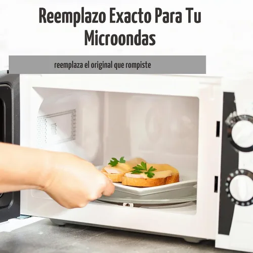 Vista 5 de Placa de vidrio de repuesto para microondas de 10 1/2 pulgadas compatible con Hamilton Beach 252100500497, HB-P90D23, plato giratorio de vidrio