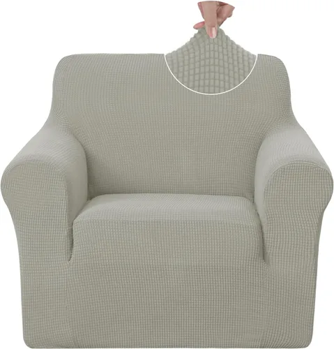 Vista 40 de U-NICE HOME Funda para sofá biplaza elástica, cubierta para sofá, funda para sillón, protector de muebles para sofá con 2 cojines, funda para sofá
