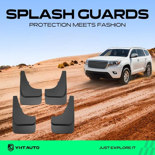 Vista 2 de YHTAUTO Juego de 4 protectores contra salpicaduras para Chevrolet Trailblazer 2002-2009 Sport Utility, no compatible con modelos LT 2006-2009