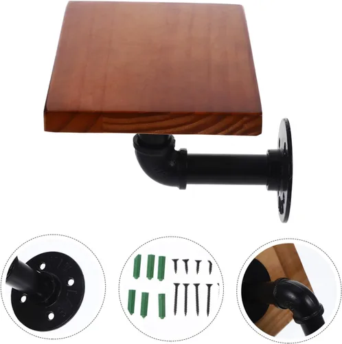 Vista 9 de Homoyoyo Estantes de madera para plantas, decoración de plantas, estantes montados en la pared, estante de almacenamiento montado en la pared
